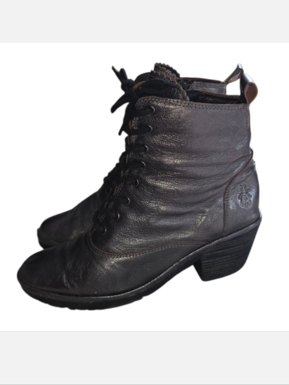 Fly London Wune Boots In Graphite 41